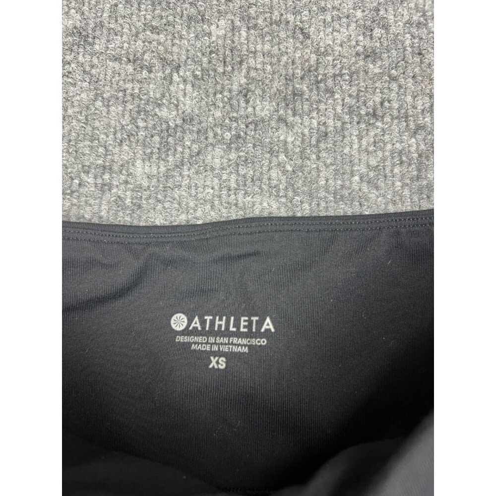 Athleta Sophia Street Tight Moto Leggings Women's XS Black Ankle Zip Mid Rise - Picture 2 of 7